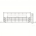 Escola Estadual Telêmaco Melges / UNA Arquitetos (15) Corte Longitudinal