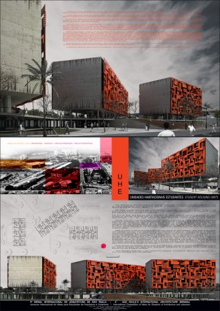 Premiado no Concurso de Estudantes | 9ª Bienal Internacional de Arquitetura 2011 – Categoria: Destaque – Unidades Habitacionais Estudantes / Cássio Riman, Marcus Brito (4)