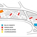 1° Lugar - Concurso de projetos: Praça Colinas de Anhanguera / HUS (8) Diagrama de Edificações © HUS