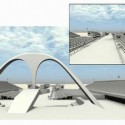 Passarela Professor Darcy Ribeiro - Sambódromo do Rio de Janeiro / Oscar Niemeyer (28) Perspectiva das obras © Jornal O Fato