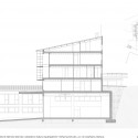 Edifício Sede do Laboratório Subterrâneo da Canfranc / Basilio Tobías (5) Corte
