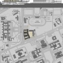 Prêmio Secil Universidades – Arquitetura: Centro Multifuncional e Residência de Estudantes / Simão Silveira Botelho (15) Corte transversal geral + Planta de implantação