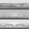 Prêmio Secil Universidades – Arquitetura: Centro Multifuncional e Residência de Estudantes / Simão Silveira Botelho (19) Fachada Norte e Cortes Longitudinais