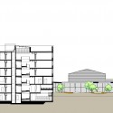 1º lugar - Concurso Aberto Internacional Escola Amstetten / Atelier Thomas Pucher (9) Corte 1