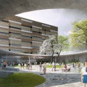 1º lugar - Concurso Aberto Internacional Escola Amstetten / Atelier Thomas Pucher (3) © Bernhard Luthringshausen, Jan Schrader, MISS3