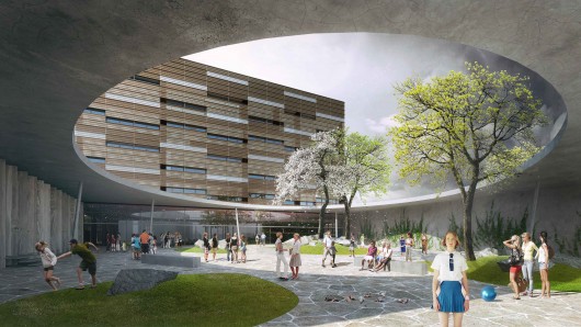 1º lugar - Concurso Aberto Internacional Escola Amstetten / Atelier Thomas Pucher (3)