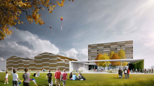 1º lugar - Concurso Aberto Internacional Escola Amstetten / Atelier Thomas Pucher (2)