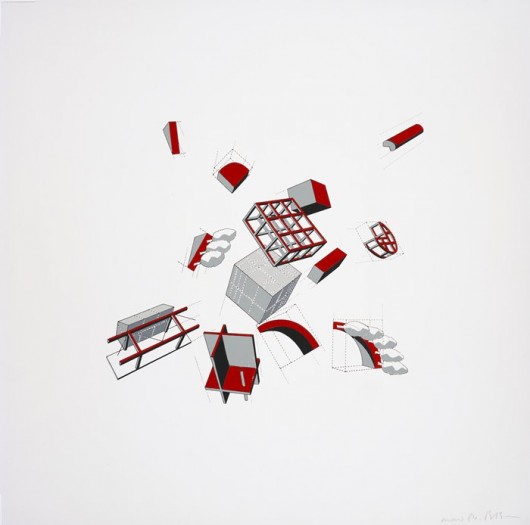 Disjunções / Bernard Tschumi Bernard Tschumi, Folie explodido, 1984