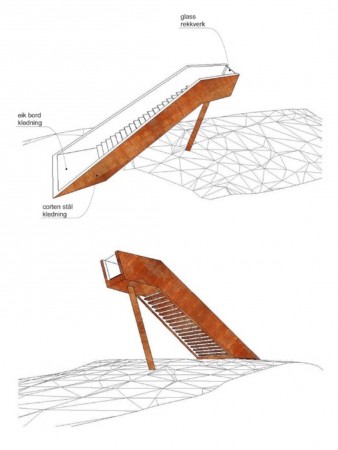 Escada da Floresta em Stokke / Saunders Architecture (1)