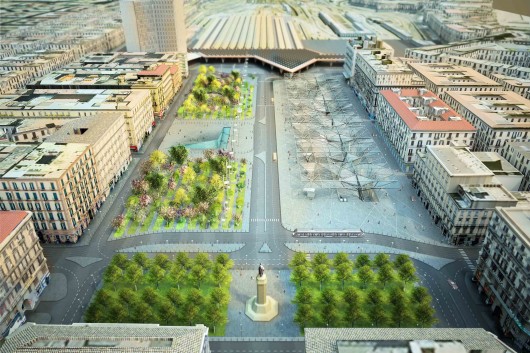 Piazza Garibaldi / Dominique Perrault Architecture (3) © DPA/ADAGP