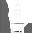 Cobertura das Ruínas Arqueológicas da Abadia de St. Maurice / Savioz Fabrizzi Architectes (4) Fachada