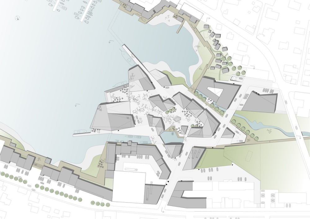 1° Lugar: Centro da Cidade de Klaksvík / Henning Larsen Architects