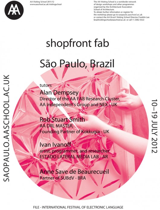 Workshop SHOP-FRONT FAB de AA Visiting School / São Paulo - SP Divulgação