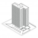 Edificio de Escritórios / Mobil Arquitectos + Cruz & Browne arquitectos (3) Axonométrica