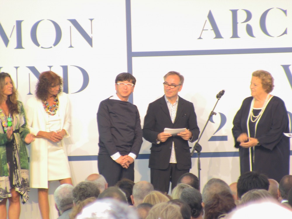 Toyo Ito, curador do Pavilhão do Japão, Vencedor do Leão de Ouro na Categoria Pavilhões Nacionais.