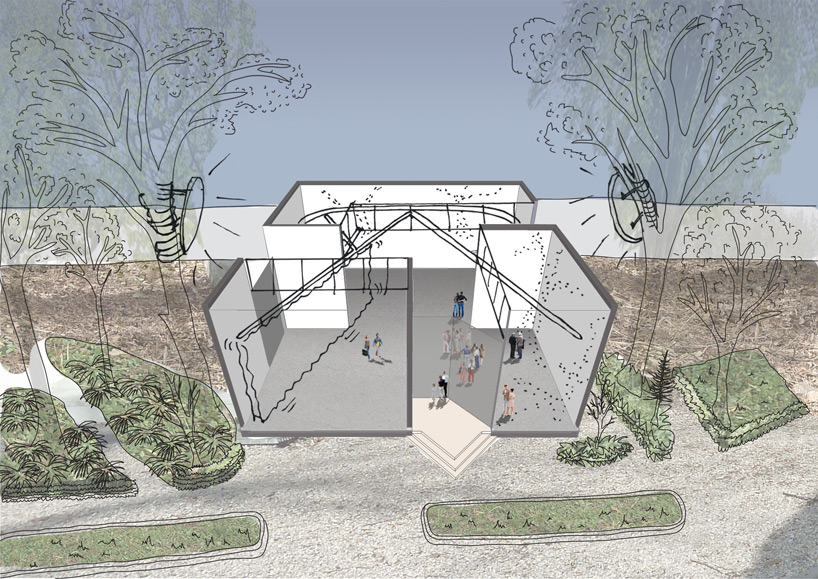 Colagem Re-set, novas asas para a arquitetura. Inside Outside / Petra Blaisse de 2012 - Imagem cedida NAi