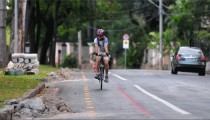 Obras na ciclovia da Av. Otacílio Negrão de Lima